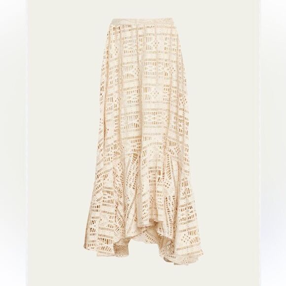NWT PatBo Crochet Beach Maxi Skirt Bone XL - Picture 8 of 8